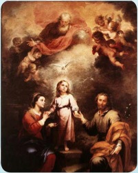The Two Trinities by Bartolome Esteban Murillo