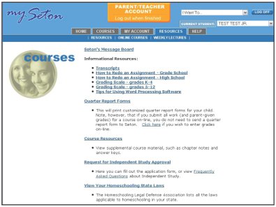A sample resources page A sample resources page
