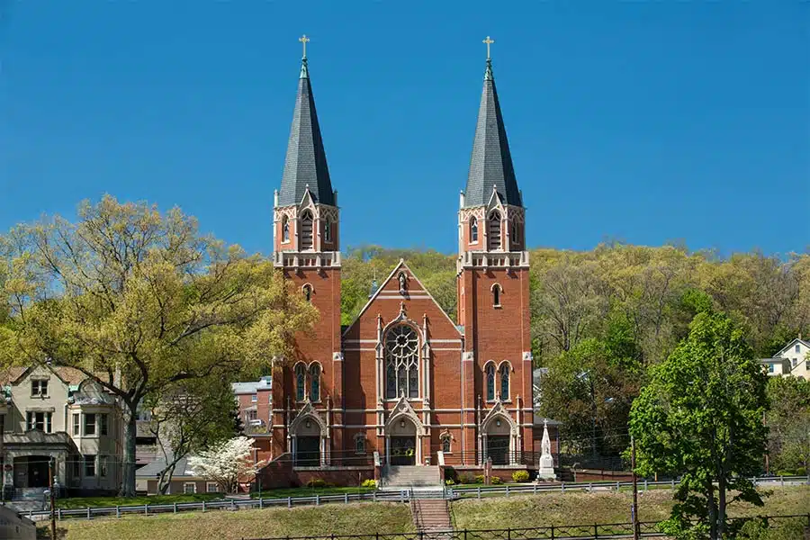 AdobeStock_115266268 - St. Bernard Catholic Church in Rockville, Connecticut