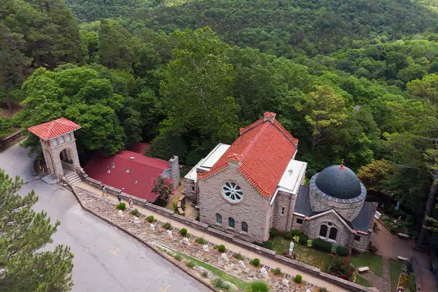 AdobeStock_212491663 - St. Elizabeth Church in Eureka Springs, Arkansas
